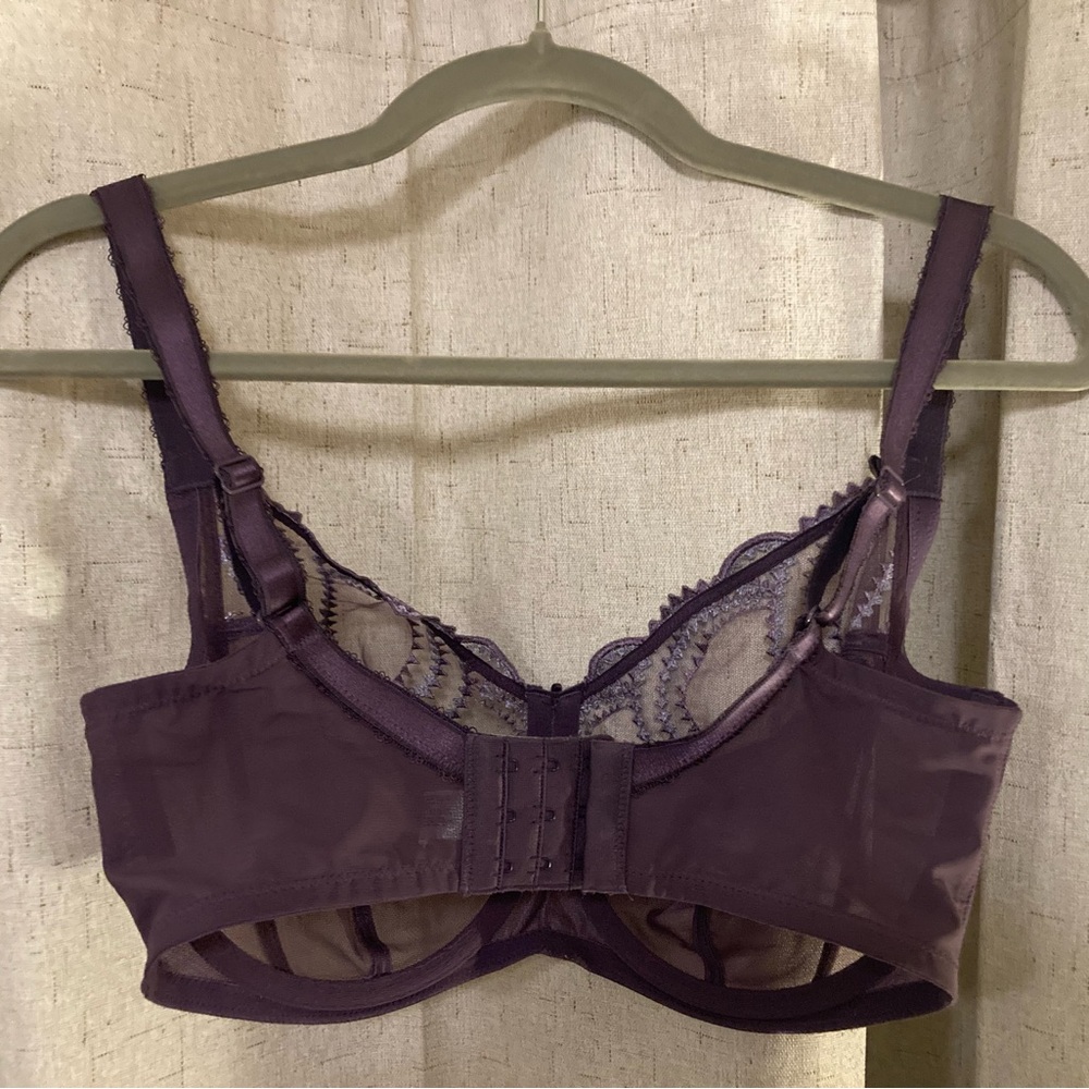 Wacoal Evocative Edge Purple Underwire Bra US 34G UK 34 F *like new* - Picture 4 of 12